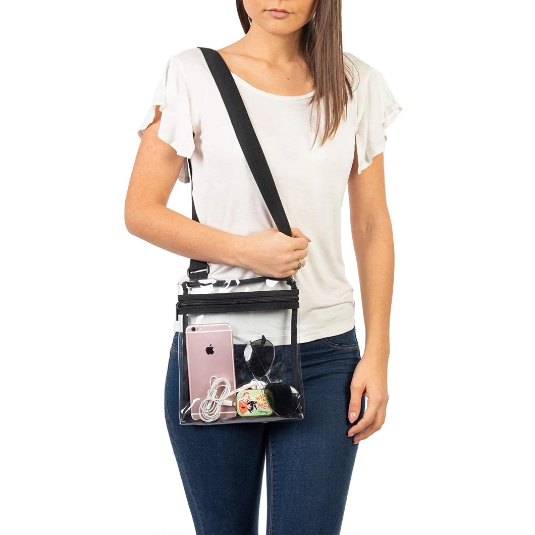 Custom Stadium Approved Cross Body Women Sling Shoulder Tote Bags