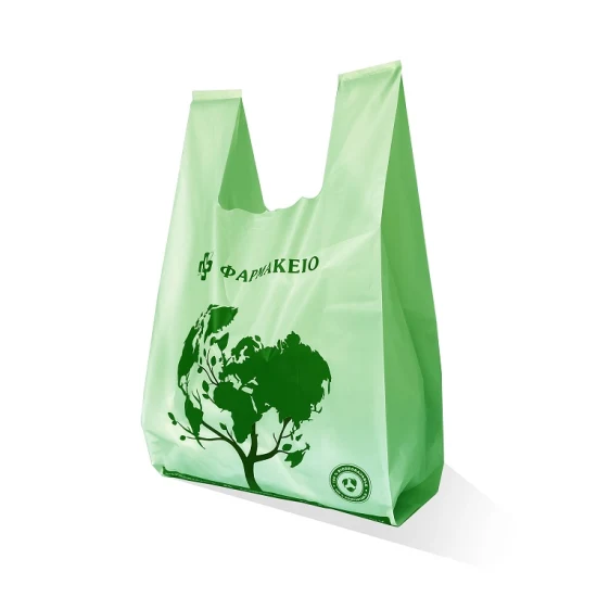 UE En13432/ASTM-D6400 Certificado 100%Bolsa de basura/basura de plástico compostable biodegradable